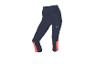 Legging capri bleu marine pour femme avec détails corail