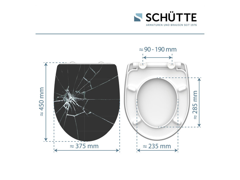 Ga naar volledige schermweergave: Schütte WC-zitting hoogglans met soft-close-mechanisme en snelsluiting - afbeelding 10