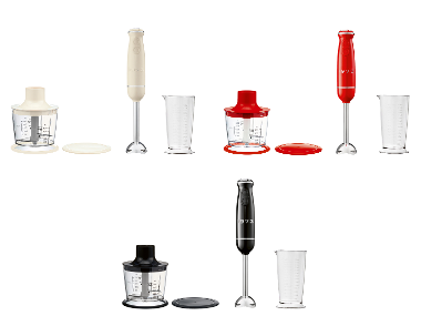 SILVERCREST® Mixeur plongeant rétro, 4 pièces