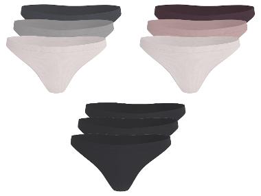ESMARA® Strings pour femmes, 3 pièces