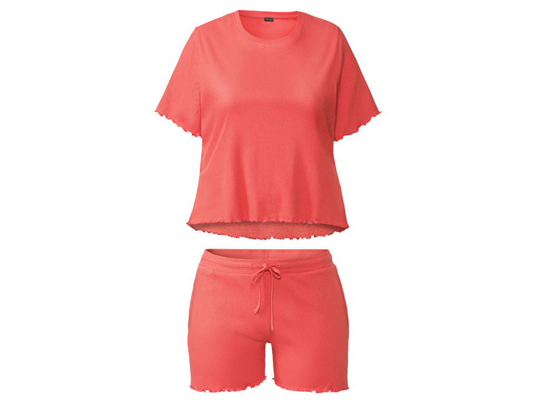 Ga naar volledige schermweergave: esmara® Geribbelde zomerpyjama van een katoenmix - afbeelding 15