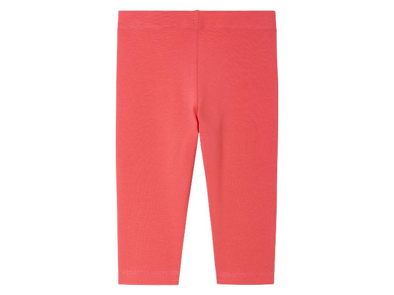 Koraalrode leggings voor meisjes.