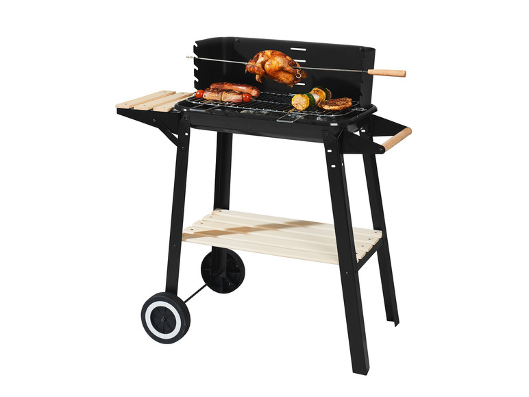 Ga naar volledige schermweergave: Barbecuewagen houtskool - afbeelding 3
