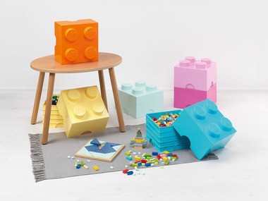LEGO Boîte de rangement brique, set de 2, empilable