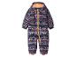 Combinaison de neige bleu marine pour enfants avec motifs d'oiseaux roses et de cœurs