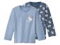 Twee kinderlongsleeves, één lichtblauw met een eenhoorn en 'like magic', de andere donkerblauw met eenhoorns en hartjes.