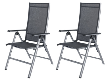 LIVARNO home Set de 2 chaises pliantes en aluminium »Houston«