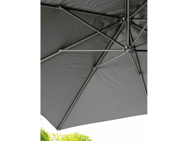 Ga naar volledige schermweergave: Zwevende parasol 2,5 x 2,5 m antraciet LIVARNO home - afbeelding 10