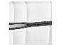 Wit matras met open grijze rits