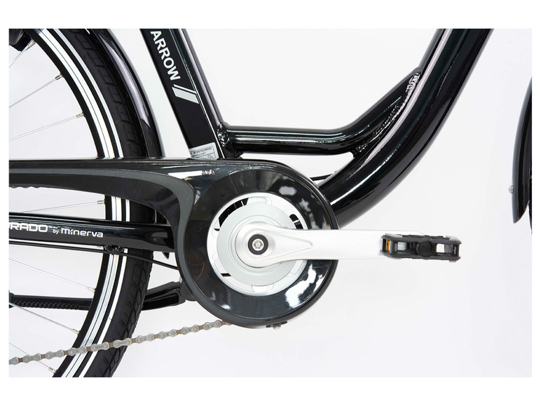 Ga naar volledige schermweergave: Colorado Elektrische fiets »Shiny Black Lady«, 28", voorwielmotor - afbeelding 7