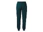 Donkergroene joggingbroek met elastische tailleband en manchetten, achteraanzicht.