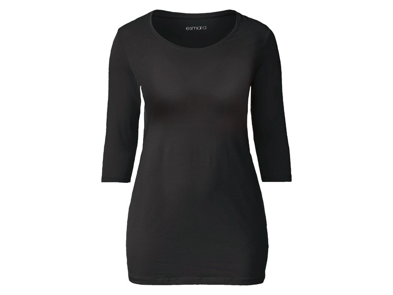 Aller en mode plein écran esmara® Longshirt avec manches 3/4 en un mélange de coton - Photo 4