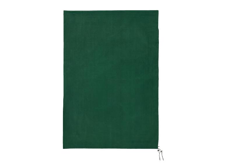 Couverture polaire vert foncé