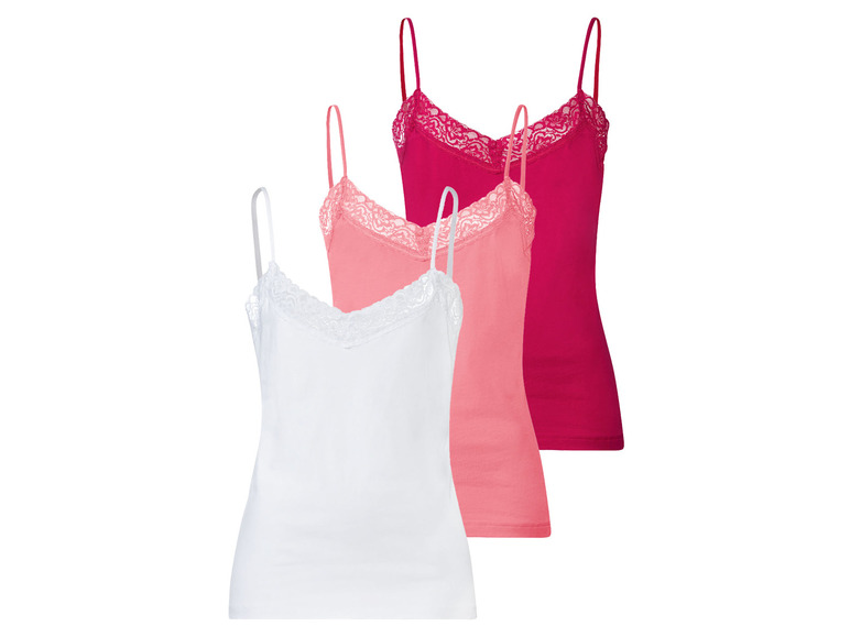 Ga naar volledige schermweergave: esmara® Set van 3 spaghettitops met kant - afbeelding 10