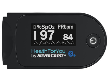 Silvercrest Personal Care Oxymètre de pouls, fonction Bluetooth®, avec app