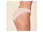 Dames beige naadloze katoenen slip, zijaanzicht