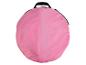 Sac rond rose zippé avec sangle de transport noire