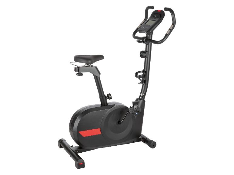 Een zwarte hometrainer met een display.