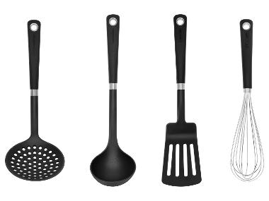 SILVERCREST® Set d'ustensiles de cuisine, 4 pièces