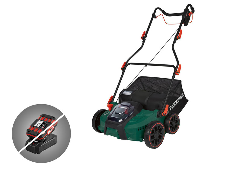 Aller en mode plein écran PARKSIDE® Scarificateur et aérateur de pelouse sans fil »PLVA 40-Li A1«, 20 V - Photo 1