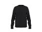 Sweat-shirt noir à manches longues et col rond