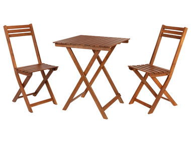Set de meubles de balcon acacia 3 pièces LIVARNO home Sevilla