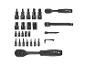 Torx doppen- en bitset met 1/4 en 1/2 inch ratels.