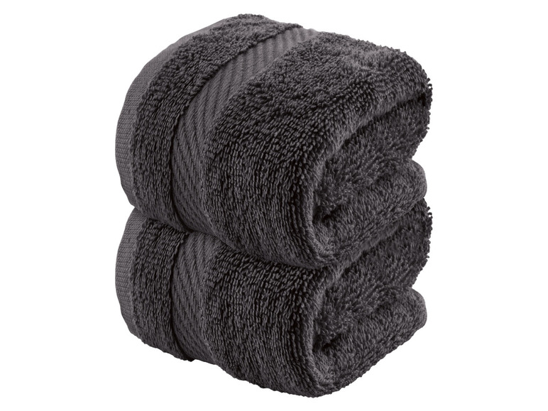 Aller en mode plein écran LIVARNO home Serviette de toilette en éponge, set de 2, 30 x 50 cm - Photo 5