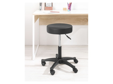 LIVARNO home Tabouret à roulettes, hauteur réglable