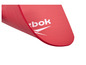 Een rode Reebok yogamat met een geribbeld oppervlak.