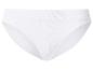 Witte damesonderbroek met geribbelde tailleband