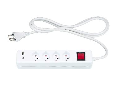 TRONIC® Multiprise 4 prises avec USB