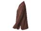 Chemise marron texturée à manches longues, vue latérale