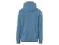 Een blauwe hoodie met lange mouwen