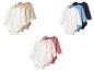 Set van drie babyrompertjes met lange mouwen in wit, beige en lichtbruin.