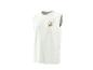 Witte T-shirtjurk met palmboom- en 'SUMMER'-tekstopdruk in bruin.