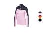 Roze en zwart sportshirt met rits, met getoonde kleuropties.