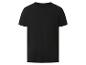 Zwart heren T-shirt met korte mouwen en ronde hals
