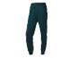 Donkergroene heren joggingbroek met trekkoord en zwart logo.