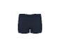 Donkerblauwe boxershort met elastische tailleband en blauwe streepdetails.