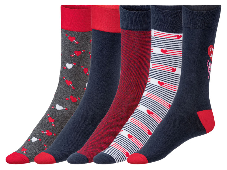 Ga naar volledige schermweergave: LIVERGY Set van 5 paar sokken van een katoenmix, in geschenkbox - afbeelding 8