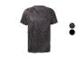 Sportief T-shirt met korte mouwen, geometrisch patroon en twee kleurstalen.