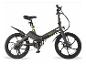 Vélo électrique pliant SachsenRAD gris foncé avec roues et selle noires