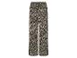 Wijde broek met luipaardprint en elastische tailleband.