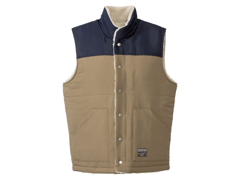 Ga naar volledige schermweergave: LIVERGY® Omkeerbare bodywarmer met imitatielamsvacht - afbeelding 3