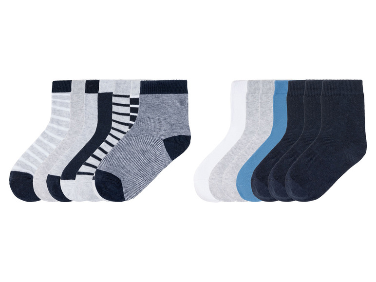 Ga naar volledige schermweergave: lupilu Set van 7 paar sokken van een biokatoenmix - afbeelding 2
