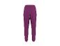 Pantalon de jogging violet pour femme avec taille et chevilles élastiques, vue arrière.