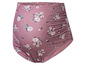 Een roze badpak met bloemenprint