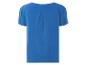 Blauw shirt met korte mouwen, achterkant.