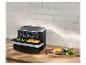 SILVERCREST airfryer met broccoli en friet, op een houten aanrecht met witte tegels.